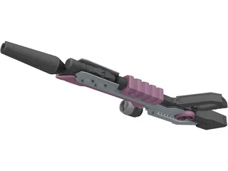 Laser Rifle 3D Model preview