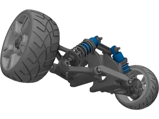 RC Car Suspension Rear 3D Model preview
