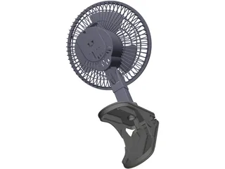 Clip On Fan 3D Model preview