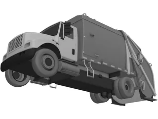 Truck Garbage Environmental 3D Model preview