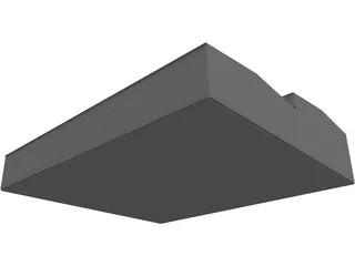 Warehouse Industrial 3D Model preview