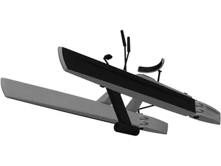 Catamaran 3D Model preview