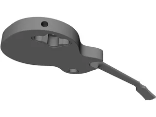 Gibson Les Paul Standard Guitar Body 3D Model preview