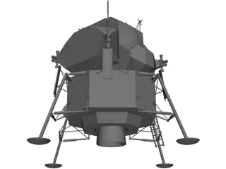 Apollo 11 Lunar Module 3D Model preview