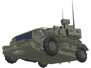 Armored Tank 3D Model preview