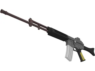 K2 Rifle 3D Model preview