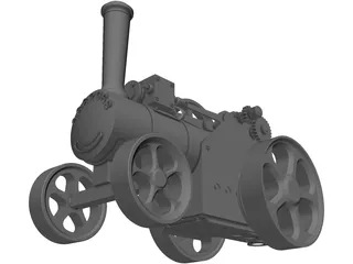 Stream Train Toy 3D Model preview