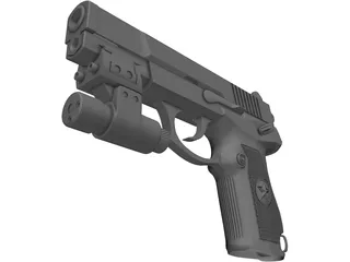 Pistol 92 Type 3D Model preview