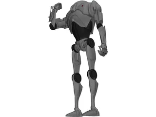 Star Wars Battle Droid 3D Model preview