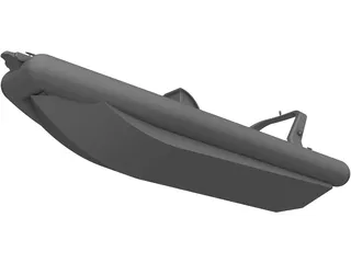 Rigid Inflatable Boat 3D Model preview