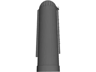 Grain Silo 3D Model preview