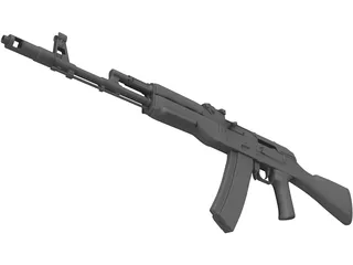 AK-74 3D Model preview