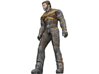 Wolverine X-Man 3D Model preview