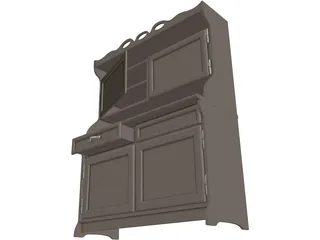 Cabinet Old 3D Model preview