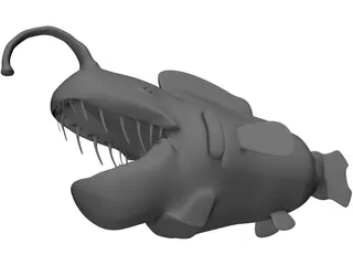 Angler Fish 3D Model preview