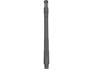 Smart Parts Paintball MilSim Barrel ION 3D Model preview