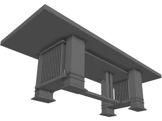 Table Dinning Room 3D Model preview