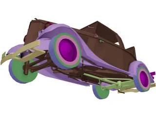 Ford V8 3D Model preview