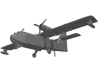 Canadair CL-215 Firefighting 3D Model preview