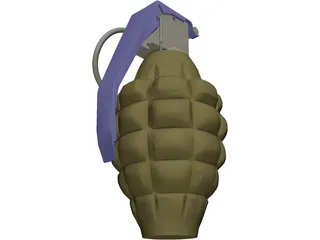 Hand Granade 3D Model preview