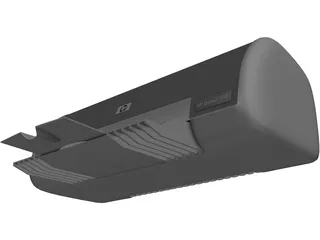 Hewlett-Packard DeskJet 3745 Printer 3D Model preview