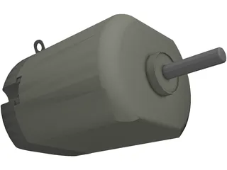 Electric Motor 3D Model preview