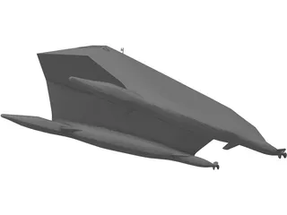 Lockheed Sea Shadow 3D Model preview