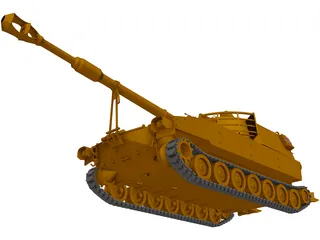 M-109 3D Model preview