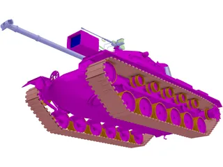 M48 A3 Patton 3D Model preview