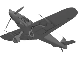 Messerschmitt BF-109G 3D Model preview