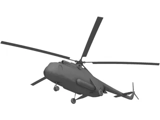 Mil Mi-8P Hip 3D Model preview