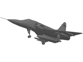Dassault Mirage Delta 2000 3D Model preview