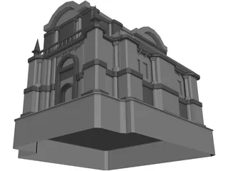 Temple 3D Model preview