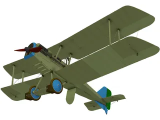 Royal Aircraft Factory S.E.5 (RAF) 3D Model preview