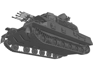 ZSU-23-4M Shilka 3D Model preview
