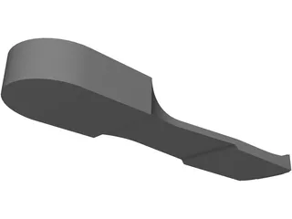 Base Ski Shoe 3D Model preview