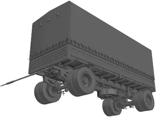 Trailer 3D Model preview