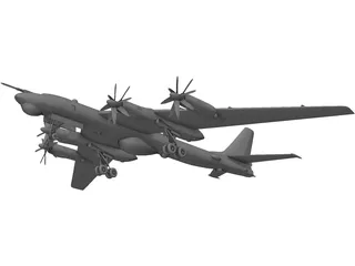 Tupolev Tu-95 Bear 3D Model preview