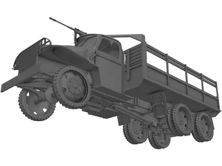 US Army Truck 3D Model preview
