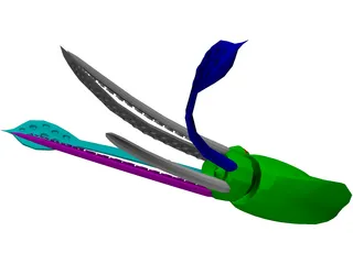 Squid 3D Model preview