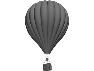 Hot Air Balloon 3D Model preview
