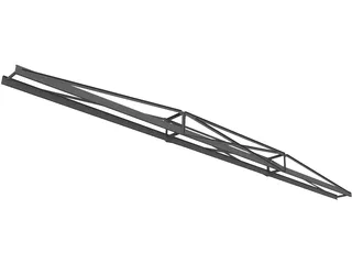 60 Ft Conveyor Truss 3D Model preview