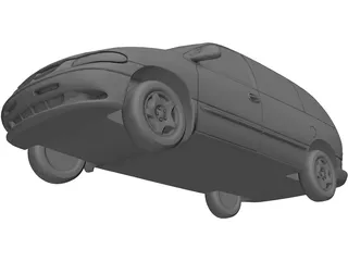 Dodge Caravan (2000) 3D Model preview
