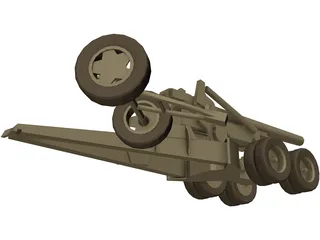Howitzer (203 mm) 3D Model preview