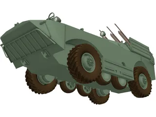 BRDM-1 and AT1 Snapper 3D Model preview