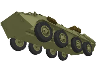 BTR-70 3D Model preview