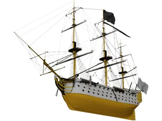 HMS Victory 3D Model preview