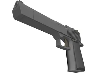 .45 Magnum Desert Eagle 3D Model preview