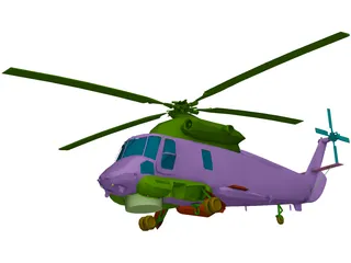 Kaman SH-2F Seasprite 3D Model preview