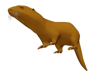 Otter 3D Model preview